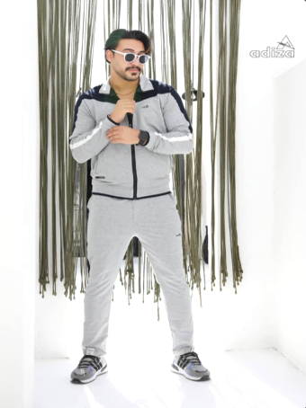 سوییشرت و  شلوار ملانژ مردانه